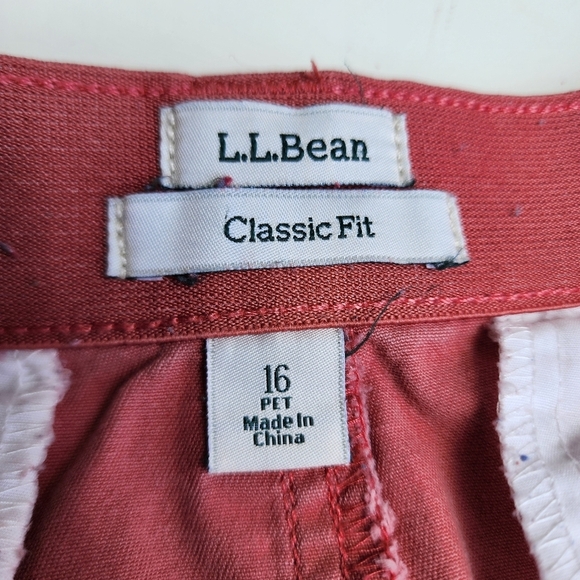 LL Bean Classic Fit Women's Comfort Wash Skirt Plus Petite Stretch Elastic 16P - Picture 6 of 9
